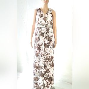 R&M Richard's Rhinestone Detail Wrap Dress.